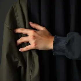 roupas escuras