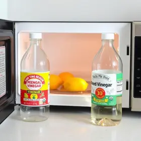 limpar micro-ondas com vinagre