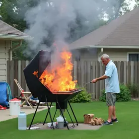 fumaça de churrasco