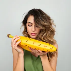 máscara de banana