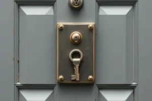 abrir uma porta trancada sem chave