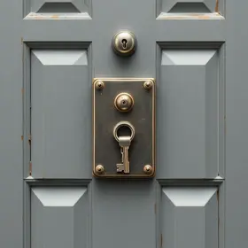 abrir uma porta trancada sem chave