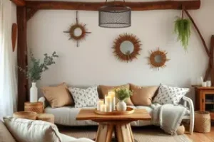 decoração rústica