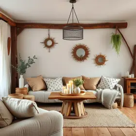 decoração rústica